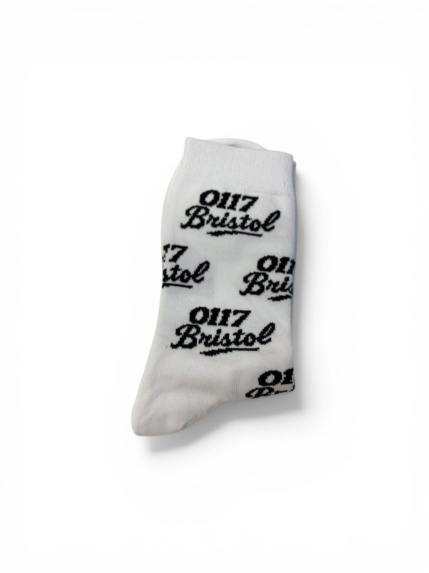 0117 Bristol Signature Socks – white and black Edition